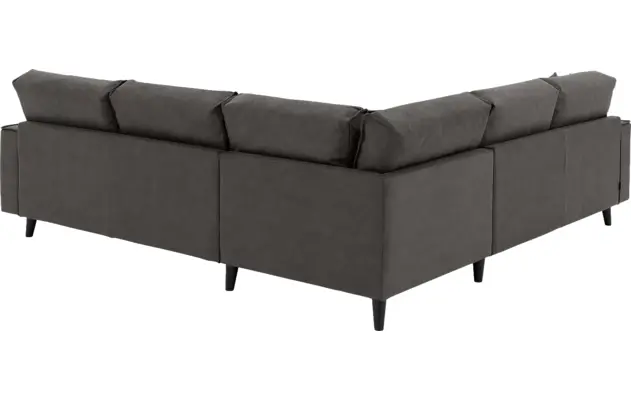 Goossens hoekbank jonas grijs micro leer - 8210623-03