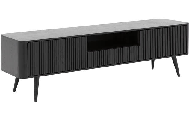 Goossens tv meubel seppe zwart eiken - 8210678-03