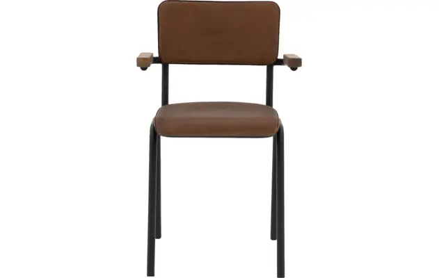 Goossens eetkamerstoel chaplin bruin leer - 8210698-03