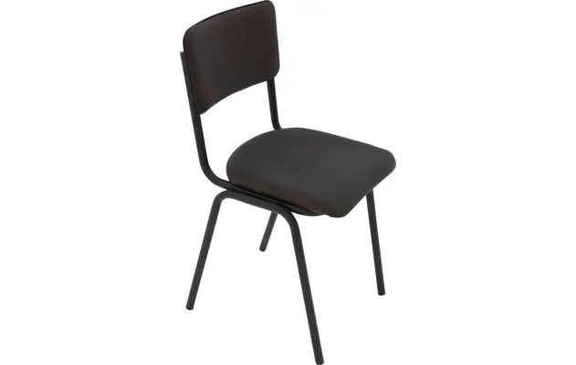 Goossens eetkamerstoel chaplin bruin leer - 8210705-04