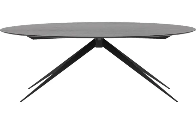 Goossens excellent eettafel uniek zwart eiken - 8211533-01
