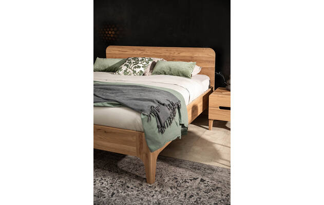 Goossens excellent bedframe curve onbewerkt eiken - 8212500-05