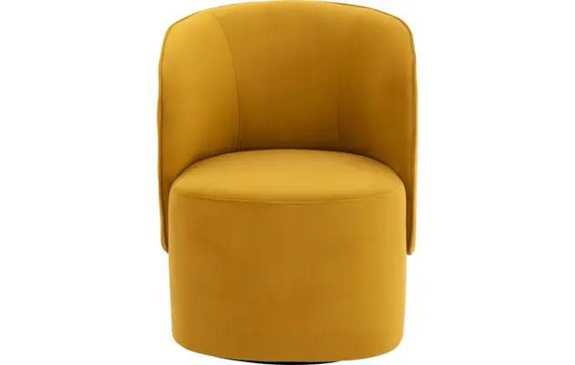 Goossens draaifauteuil gando geel stof - 8212515-03