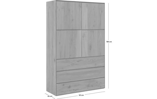 Goossens excellent opbergkast vic blank eiken - 8213096-goossens-vic-opbergkast-noten-50