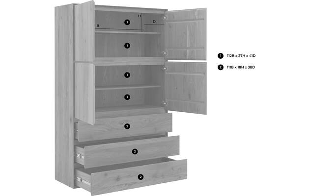 Goossens excellent opbergkast vic blank eiken - 8213096-goossens-vic-opbergkast-noten-51