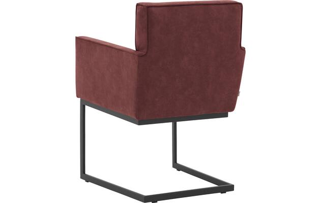 Goossens excellent eetkamerstoel tom rood micro leer - 8213152-03
