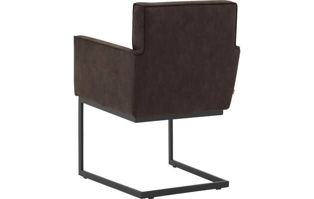 Goossens excellent eetkamerstoel tom bruin micro leer - 8213154-03