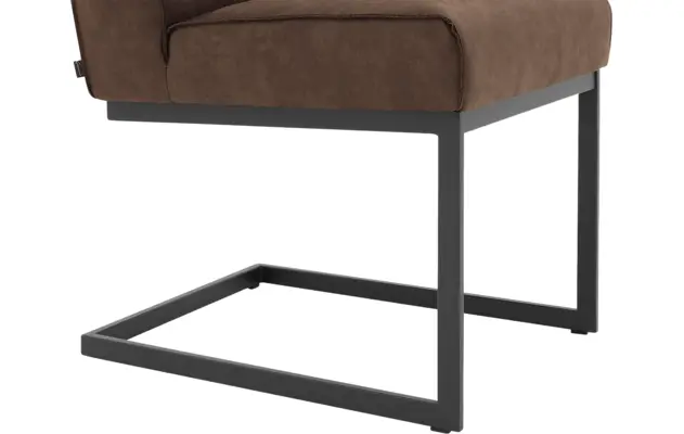 Goossens excellent eetkamerstoel tom bruin micro leer - 8213162-05