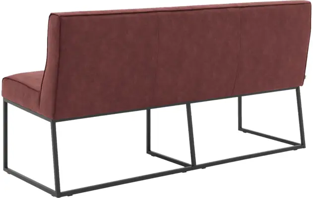 Goossens excellent eetkamerbank tom rood micro leer - 8213178-03