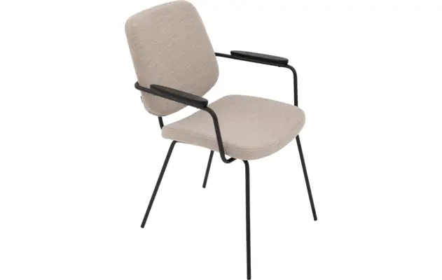 Goossens eetkamerstoel hjalmar beige stof - 8213334-04