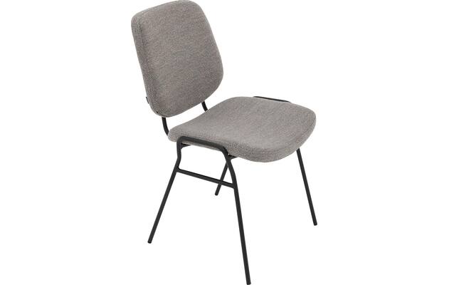 Goossens eetkamerstoel hjalmar grijs stof - 8213336-04