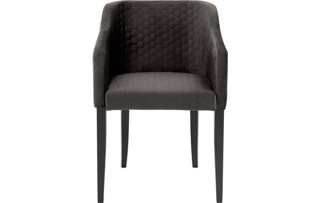 Goossens eetkamerstoel peda grijs stof - 8213352-01