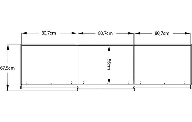 Goossens kledingkast big choice type 01 163 blank hoogwaardig meubelplaat - 8213445-10