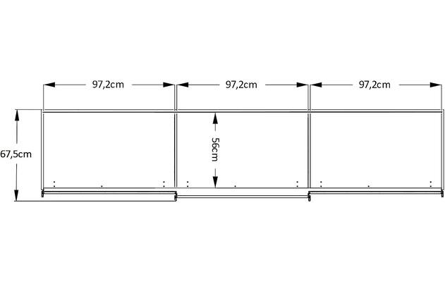 Goossens kledingkast big choice type 01 163 bruin hoogwaardig meubelplaat - 8213447-11