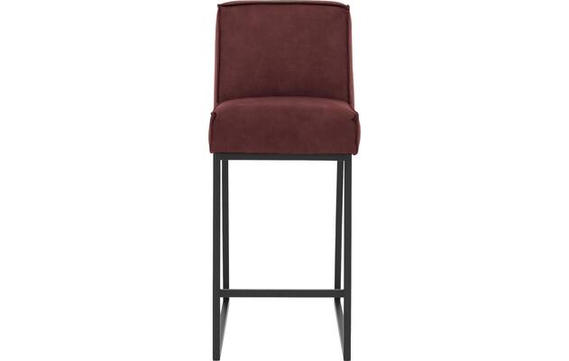 Goossens excellent barstoel tom rood micro leer - 8215141-03