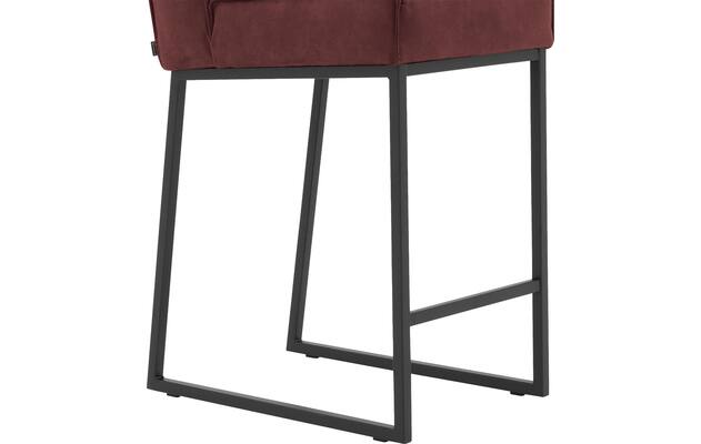 Goossens excellent barstoel tom rood micro leer - 8215141-05