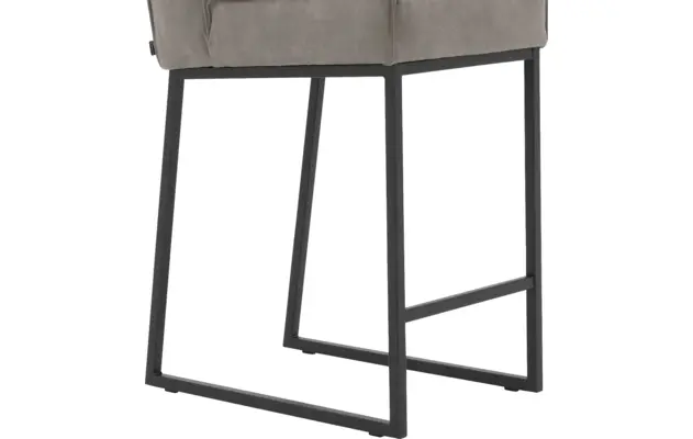 Goossens excellent barstoel tom grijs micro leer - 8215142-05