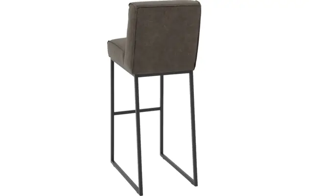 Goossens excellent barstoel tom grijs leer - 8215145-02