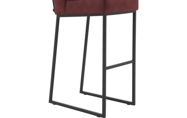 Goossens excellent barstoel tom rood micro leer - 8215154-04