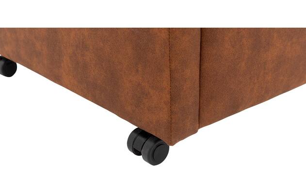 Goossens eetkamerstoel leen bruin microvezel - 8215365-05