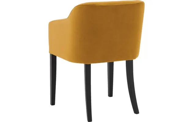 Goossens eetkamerstoel peda geel stof - 8215381-02