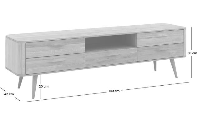 Goossens tv meubel bjarte wit eiken - 8215729-goossens-bjarte-tv-meubel-eiken-blank-50