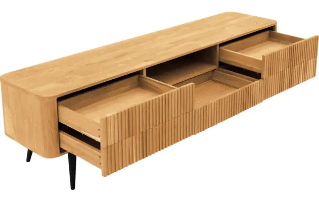 Goossens tv meubel seppe blank eiken - 8215876-05