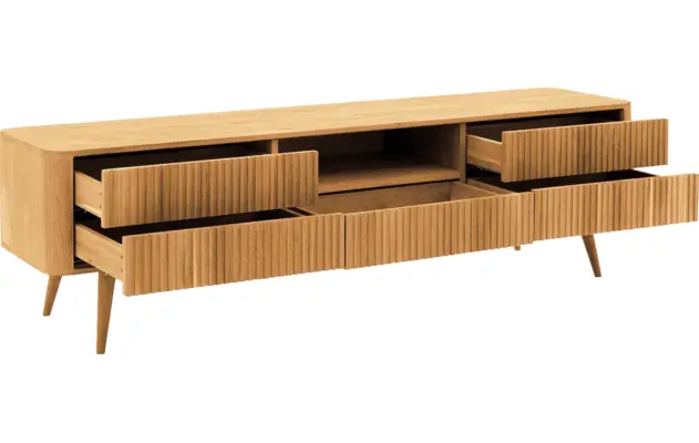 Goossens tv meubel seppe blank eiken - 8215877-04