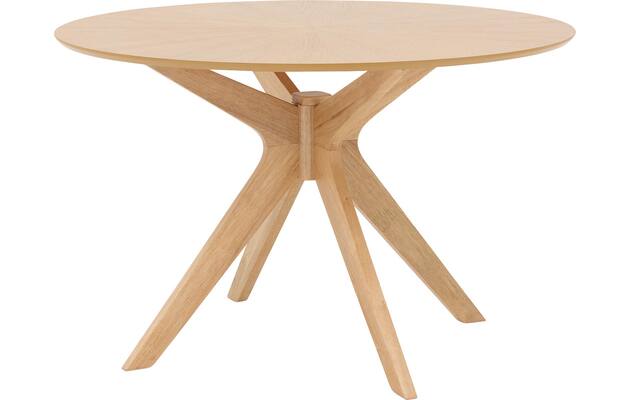 Goossens basic eettafel sanoa blank eiken - 8215946-02