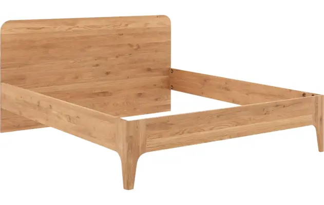 Goossens excellent bedframe curve blank eiken - 8217812-05