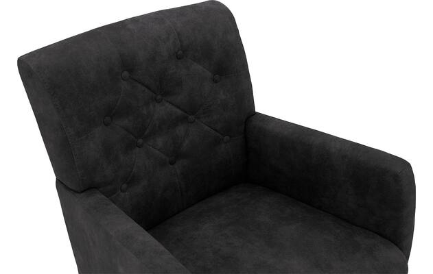 Goossens eetkamerstoel oliver grijs microvezel - 8217935-05