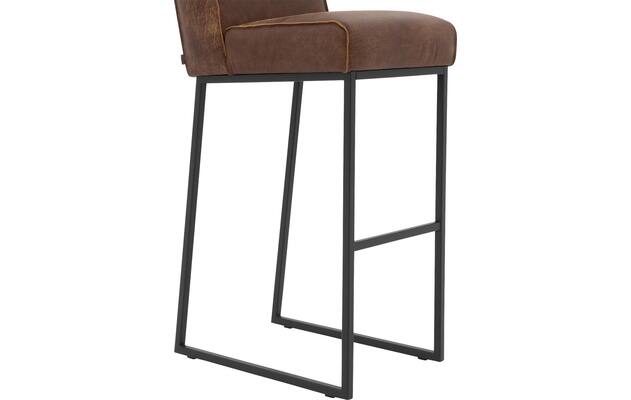 Goossens excellent barstoel tom bruin leer - 8219192-05