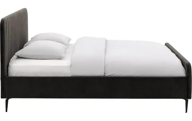 Goossens bedframe attent bruin stof - 8219241-05