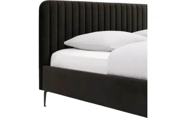 Goossens bedframe attent bruin stof - 8219241-06-A