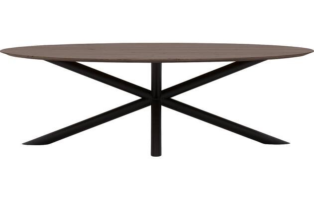 Goossens excellent eettafel gs 1302 donker bruin eiken - 8219379-02