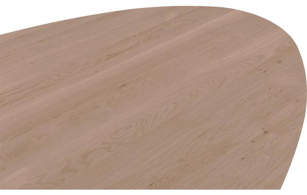Goossens excellent eettafel gs 1302 blank eiken - 8219387-05