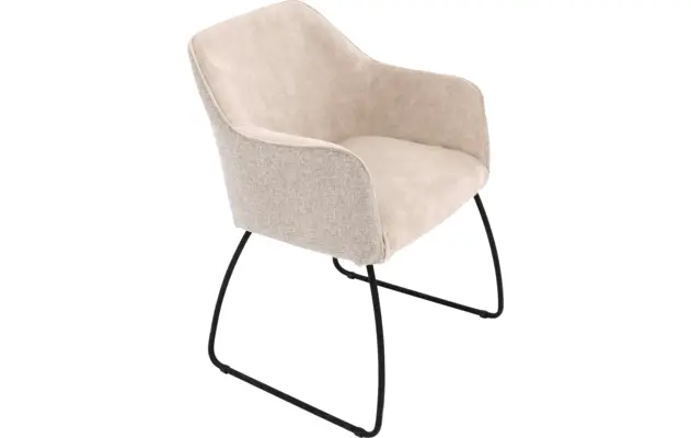 Goossens eetkamerstoel lisbet beige stof - 8219499-03