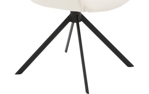 Goossens eetkamerstoel hera wit stof - 8221043-06