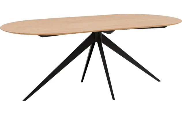 Goossens excellent eettafel uniek blank eiken - 8221205-01