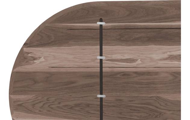Goossens excellent eettafel uniek donker bruin eiken - 8221304-09