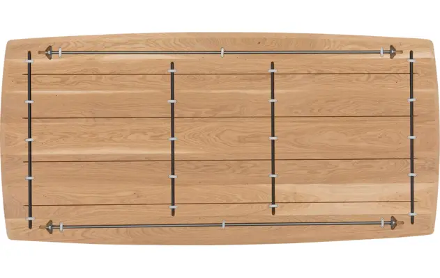 Goossens excellent eettafel uniek blank eiken - 8221499-09