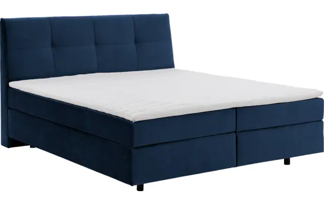 Goossens basic boxspring compleet gusta blauw stof - 8221900-03