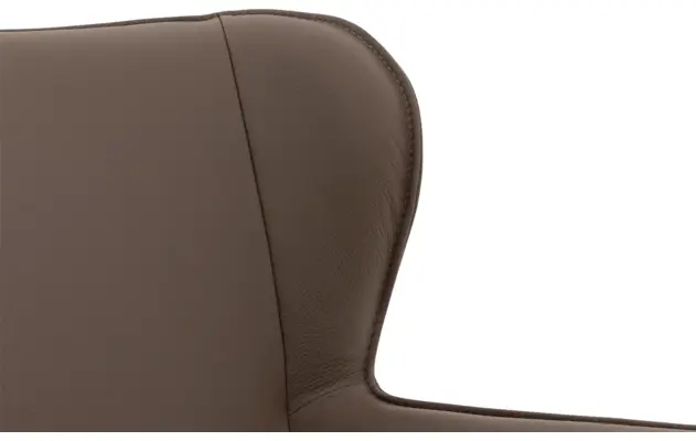 Goossens excellent eetkamerstoel leogang bruin leer - 8222216-07