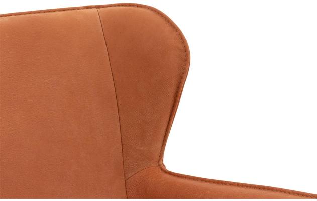 Goossens excellent eetkamerstoel leogang bruin leer - 8222219-08