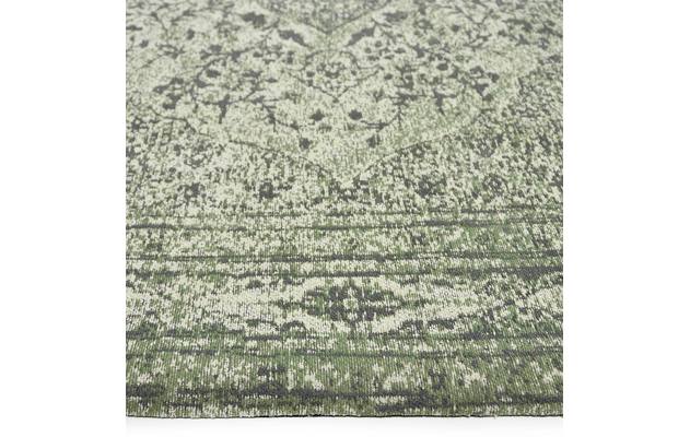 Goossens basic vloerkleed canto groen katoen - 8222335-03