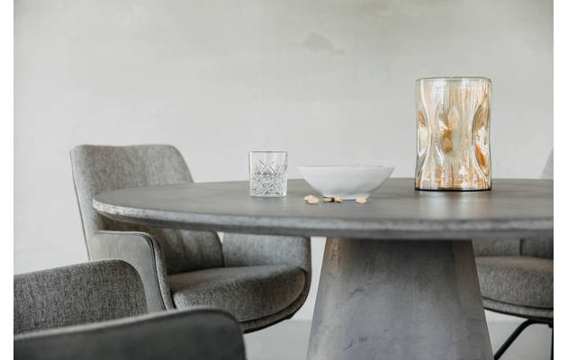 Goossens eettafel stone grijs beton - 8222970-06