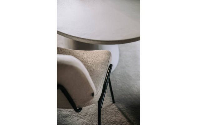 Goossens eetkamerstoel hjalmar beige stof - 8223588-09