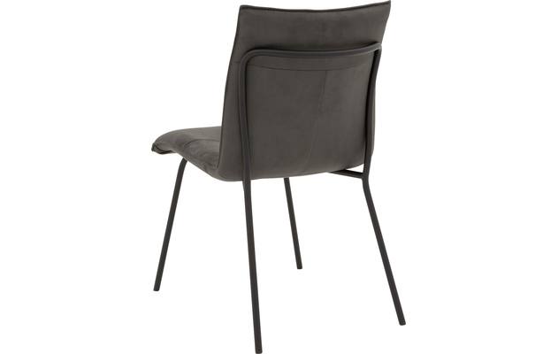 Goossens eetkamerstoel milan grijs micro leer - 8223719-02