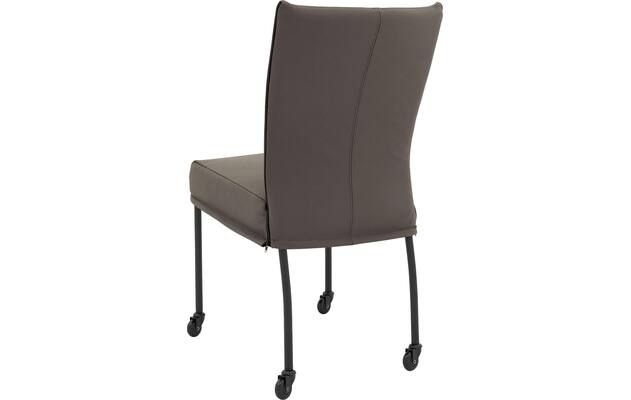 Goossens eetkamerstoel funk grijs leer - 8227260-02