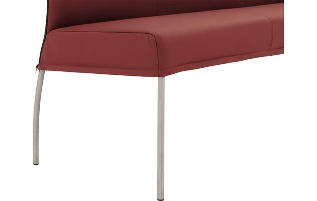 Goossens eetkamerbank funk rood leer - 8227342-05